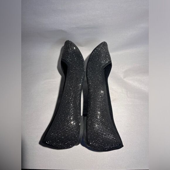 Torrid Rhinestone Point Toe Black Flats Size 9 WW - Picture 9 of 10